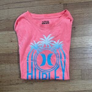 Kid’s Neon Orange Graphic Hurley Tee 🔸🌴